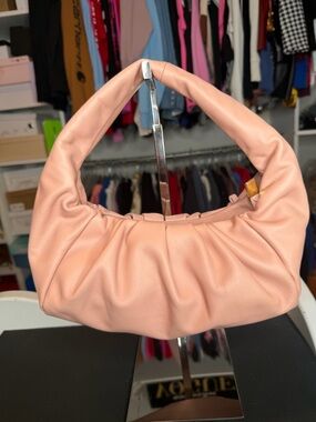 Pink Soft Ruched Shoulder Bag